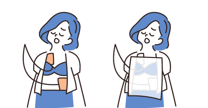 AEDの使用・女性の場合