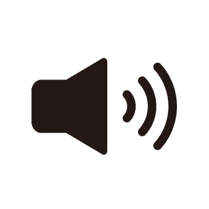 音声ガイダンス 音声ガイダンスのマーク