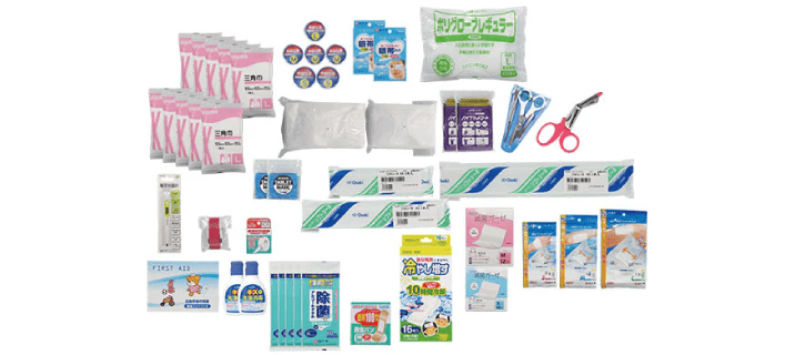 防災用救急箱セット20人用のセット内容