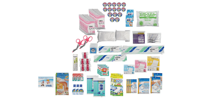 防災用救急箱セット50人用のセット内容